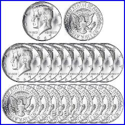 1967 (P) Kennedy Half Dollar 40% Silver BU Roll 20 US Coin Lot