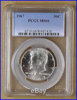 1967 P Kennedy Silver Half Dollar PCGS MS66