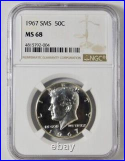 1967 SMS Silver Kennedy Half Dollar High Grade! Mint State 68