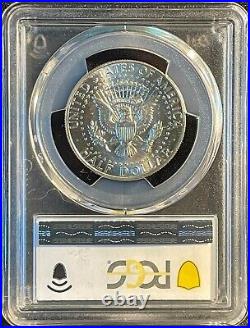 1968-D 50c Kennedy Half Dollar Neon Tape Toned Rainbow End Roll Color PCGS MS66