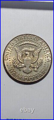 1968 D KENNEDY HALF DOLLAR 40% SILVER Tone And Color