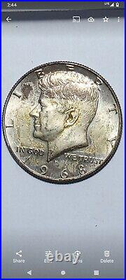 1968 D KENNEDY HALF DOLLAR 40% SILVER Tone And Color