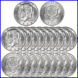 1968 D Kennedy Half Dollar 40% Silver BU Roll 20 US Coin Lot