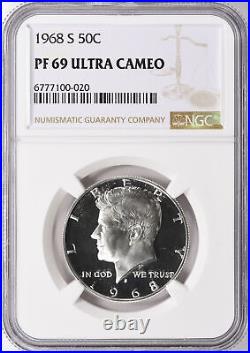 1968-S Kennedy Half Dollar NGC Proof-69 Ultra Cameo