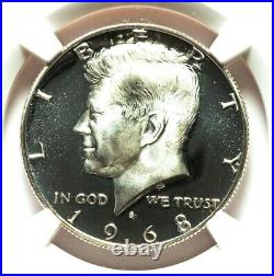 1968-S NGC PF69 Ultra Cameo Proof Kennedy Silver Half Dollar PQ Eye Appeal UCAM