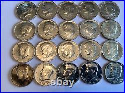 1968-S and 1969-S. (10 each) Proof Kennedy Half Dollars. 90% Silver 10% Copper