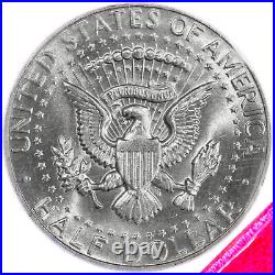 1969 D Kennedy Half Dollar 40% Silver Mint Cello BU Roll 20 US Coin Lot