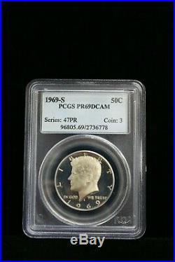 1969-S Kennedy Half Dollar 50c Proof PCGS PR-69 DCAM Deep Cameo #6778