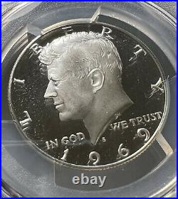 1969 S Kennedy Half Dollar PCGS PR69DCAM Silver Proof Registry Coin 50C