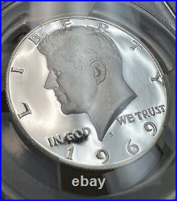 1969 S Kennedy Half Dollar PCGS PR69DCAM Silver Proof Registry Coin 50C