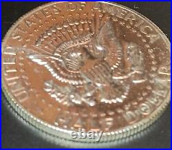 1969 S Kennedy Half Dollar Struck On 90% Silver Planchet SILVER COIN