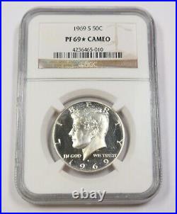 1969-S NGC PF69 STAR CAMEO 40% Silver Kennedy Half Dollar 50c US #35479A