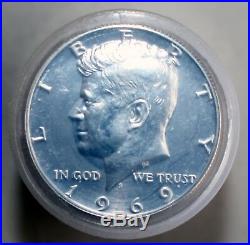 1969 S Proof 40% Silver KENNEDY Half Dollar Roll 20 Coins from Proof Sets 50c