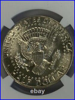1970-D Kennedy Half Dollar NGC Gem Uncirculated MS66 SPOTLESS BRIGHT WHITE