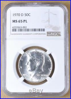 1970 D Kennedy Silver Half Dollar NGC MS 65 PL