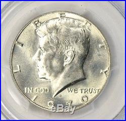 1970-D PCGS MS66 Gem Uncirculated Silver Kennedy Half Dollar PQ BU Flashy White