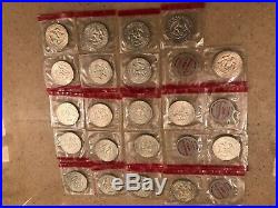 1970-D mint set Silver Kennedy Half Dollars qty. 20, 1 roll