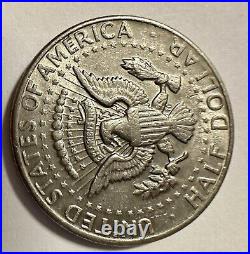 1972 Kennedy half dollar No Mint mark