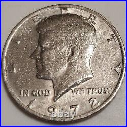 1972 United States No Mint Mark Kennedy Half Dollar