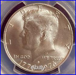 1976-S 50¢ Kennedy Bicentennial Silver Half Dollar Liberty Hall Reverese MS68