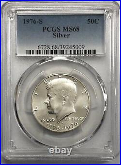 1976 S Kennedy Bicentennial half dollar Silver PCGS MS68 ITEM # 4