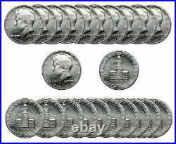 1976-S Kennedy Half dollar BU Bicentennial 40% Silver Roll 20 US Coins