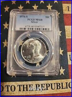 1976-S Kennedy Silver Half Dollar PGCS MS68