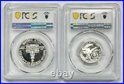 1976 S Kennedy Silver Half Dollar & Washington Silver Quarter PCGS PR70DCAM