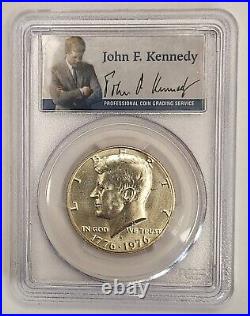 1976 S PCGS MS68 Silver Kennedy Half High Grade with HTF Printed Signature Label