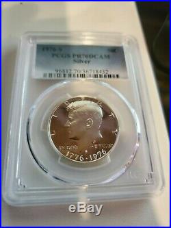 1976-S S Kennedy Silver Half Dollar PCGS Proof (PR) 70 Deep Cameo Bi-Centennial