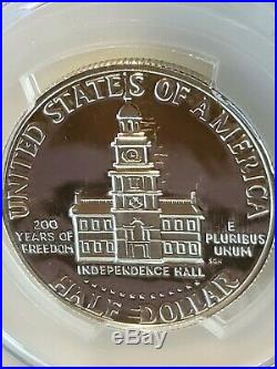1976-S S Kennedy Silver Half Dollar PCGS Proof (PR) 70 Deep Cameo Bi-Centennial