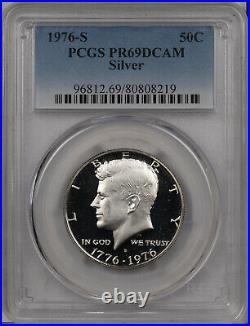 1976-s Kennedy Half Dollar Pcgs Pr69 Dcam Bicentennial Silver Proof #j