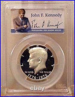 1976-s Silver Kennedy Bicentennial Half Dollar Pcgs Pr70dcam Rare Signature