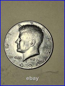 1980D Kennedy Half Dollar Error Coin