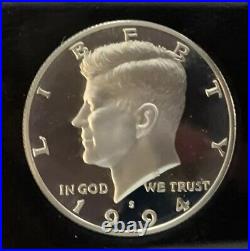 1992-1998 Silver PROOF KENNEDY HALF DOLLARS 7 COINS 92 To 98 YEARS