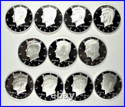 1992-1999, 2000-2009, 2010-2021 Silver Proof Kennedy Half Dollars 30 Coins #019