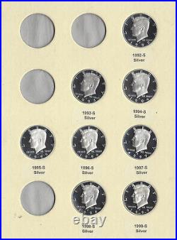 1992-1999 Silver Proof Kennedy Half Dollars Via San Francisco 8 Coin Set