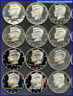 1992-2010 Kennedy Silver Half Dollars Roll of 20 DEEP CAMEO S MINT PROOF Coins