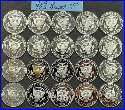 1992-2010 Kennedy Silver Proof Half Dollars Roll of 20 DEEP CAMEO S MINT Coins
