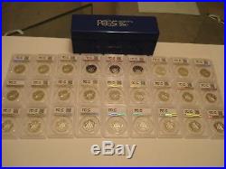 1992 2018 S Silver Kennedy Half Dollars PR69 PCGS Blue Label -Each Year