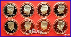 1992-2019 S Kennedy Half Set wALL 28 90% SILVER Proofs Set in Direct Fit Holders