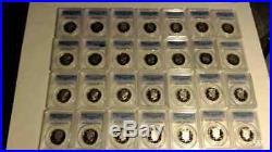 1992-2019-S Silver Kennedy Half Dollar PCGS PR70 Run with boxes Blue Label