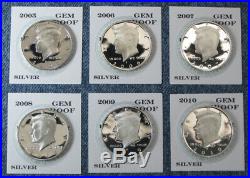 1992-S 1993-S thru 2019-S 2020-S Gem Proof Silver Kennedy Half Dollar 29pc Set