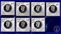 1992 S through 2016 S SILVER PROOF Kennedy Half Dollar Set-25 Gem Proof Coins