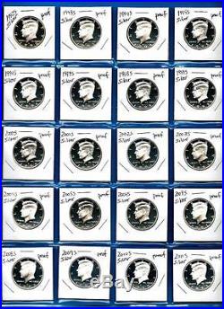 1992 S through 2017 S SILVER PROOF Kennedy Half Dollar Set-26 Gem Proof Coins