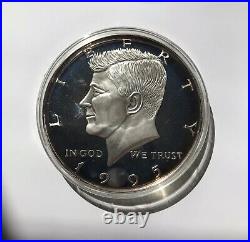 1995 Half Pound Kennedy Silver Proof 6 Ounces of. 999 Pure Silver Investment