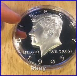 1996 Kennedy One Half Pound 8 Ounces oz. 999 Pure Silver Proof