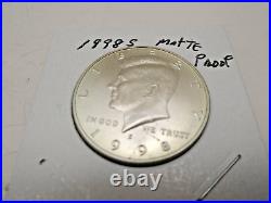 1998S Matte Proof Kennedy Half Dollar