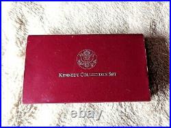 1998 Kennedy Collector's Set Rfk And Jfk Silver Dollar & Matte Half