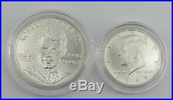 1998 Kennedy Collector's Silver Dollar Half Dollar Coin Set with COA & Box